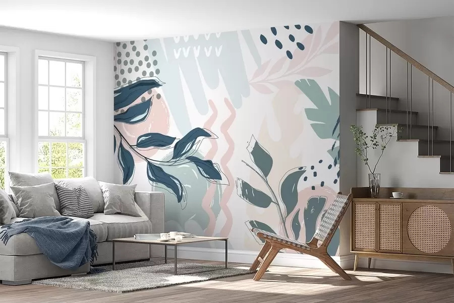 wall murals Апстрактни листови w04281v1
