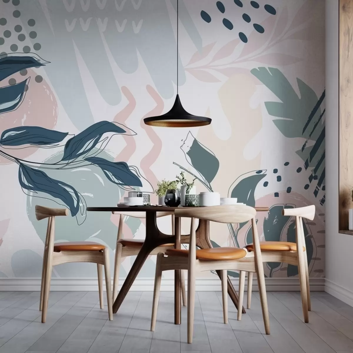 wall murals Апстрактни листови w04281v1