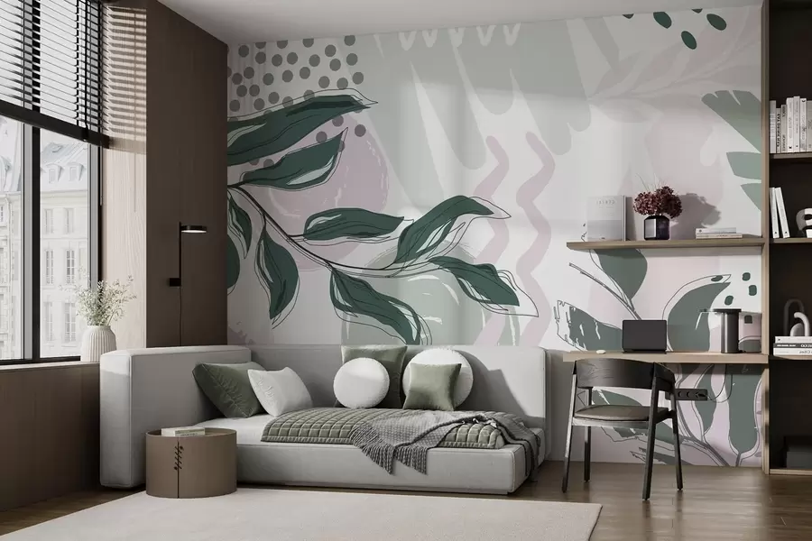 wall murals Апстрактни листови w04281v2