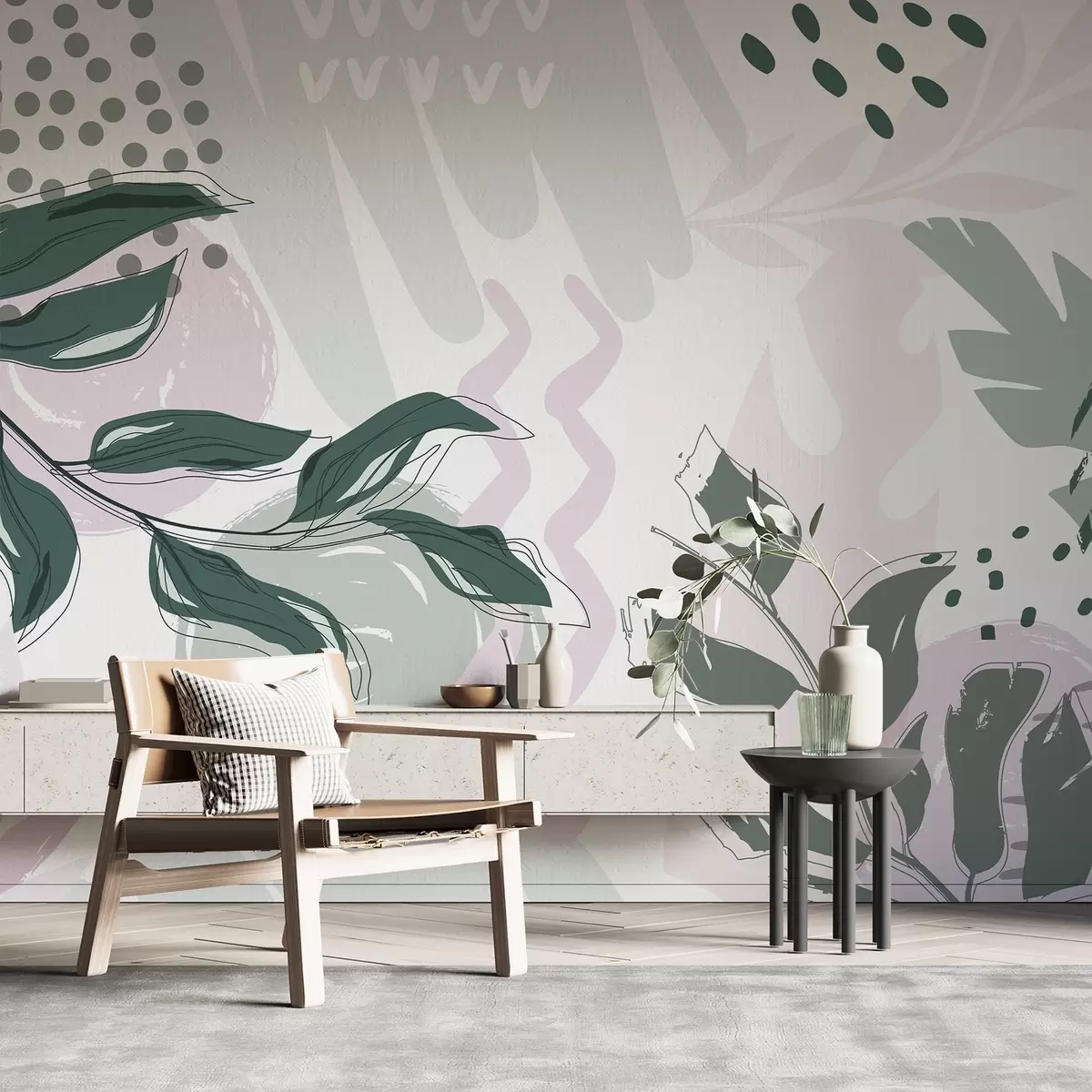 wall murals Апстрактни листови w04281v2
