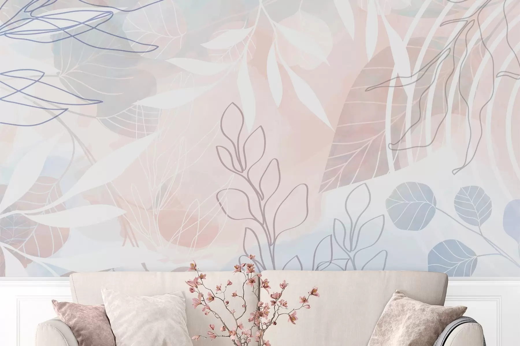 wall murals Апстракција биљака w04297