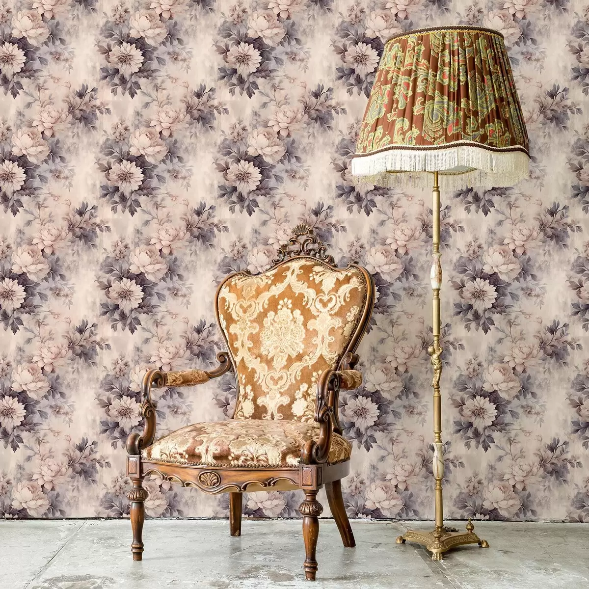 Позадина Винтажно акварелно цвеће a00421v1