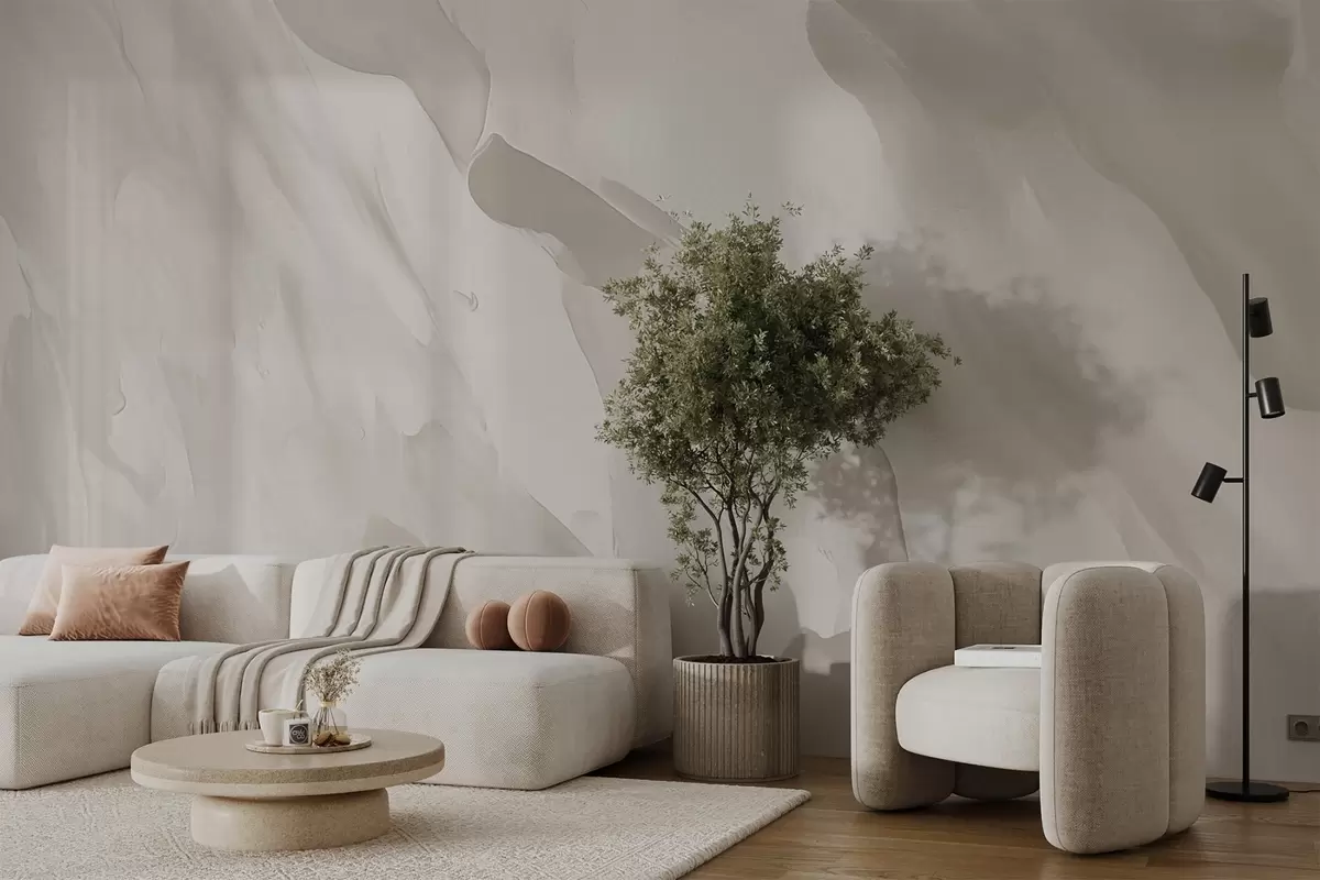 wall murals Потези четкицом на апстрактној позадини са имитацијом истрошене текстуре w04287