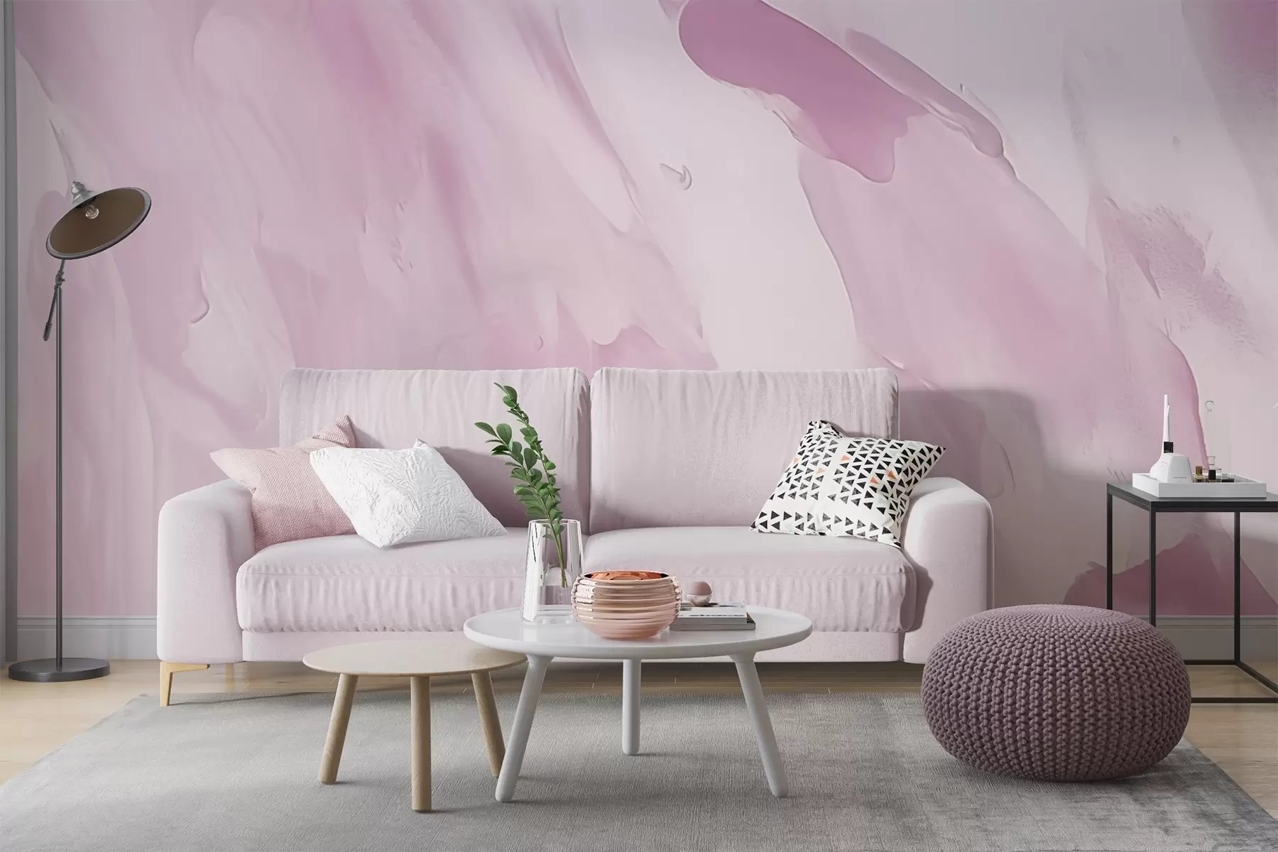 wall murals Потези четкицом на апстрактној позадини са имитацијом истрошене текстуре w04287v2