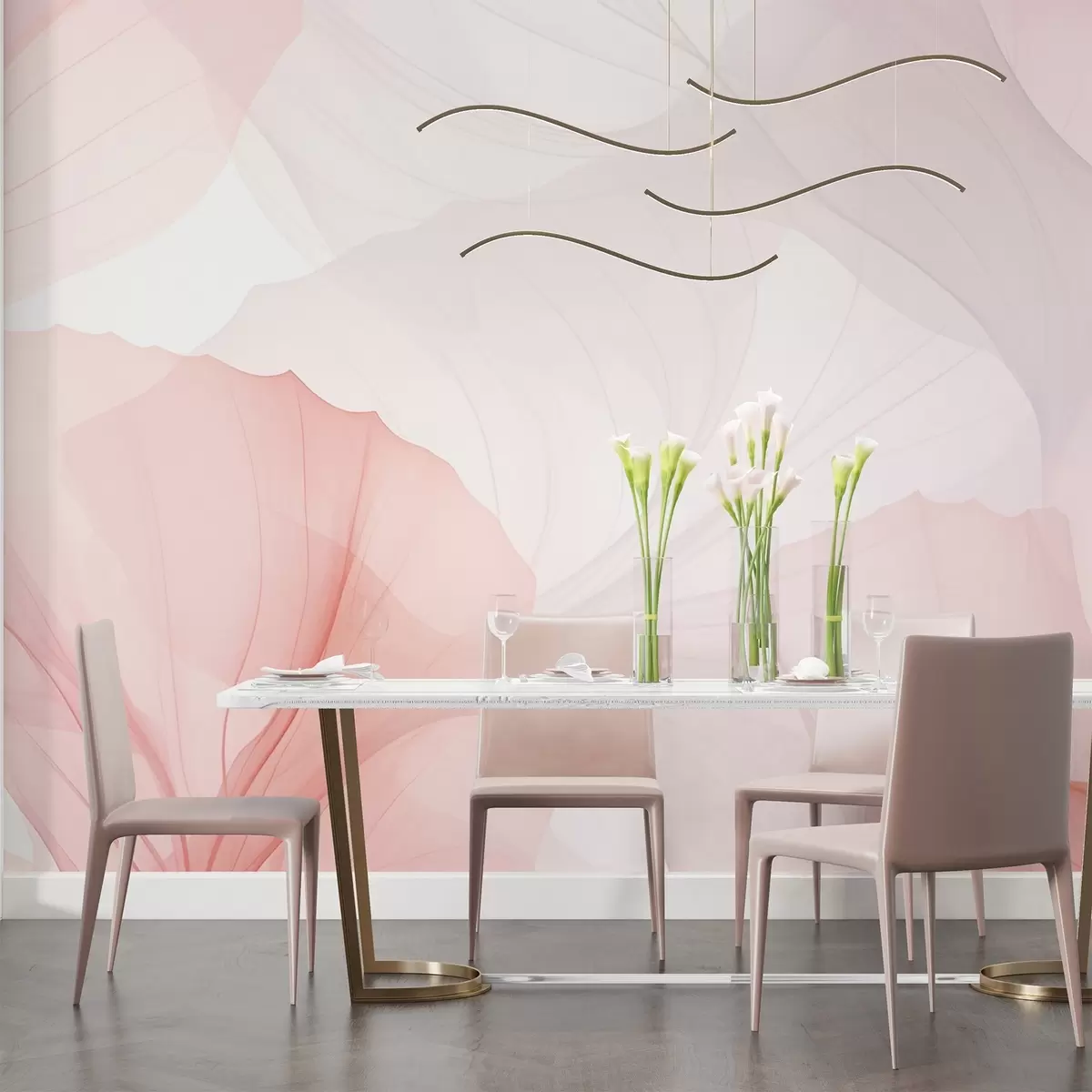 wall murals Прозирне латице w04290v1