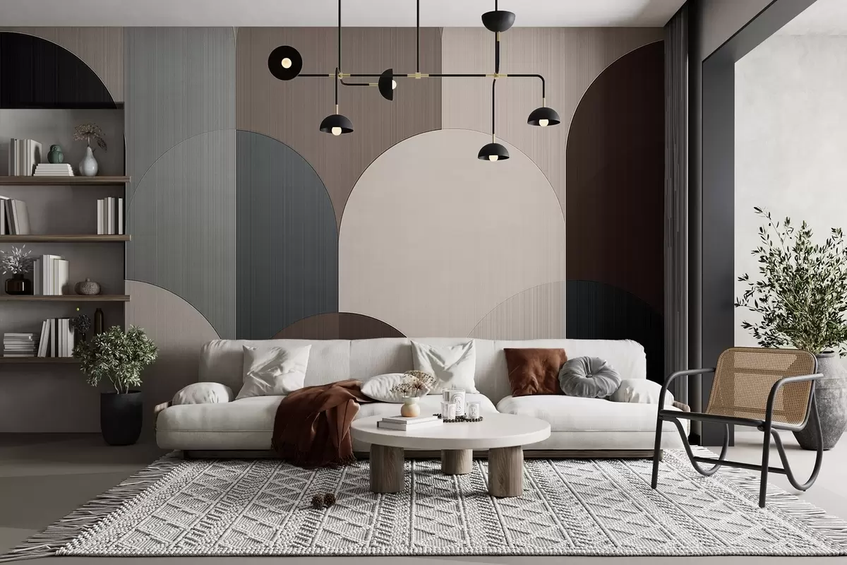 wall murals Сегментирана геометрија лука w04215