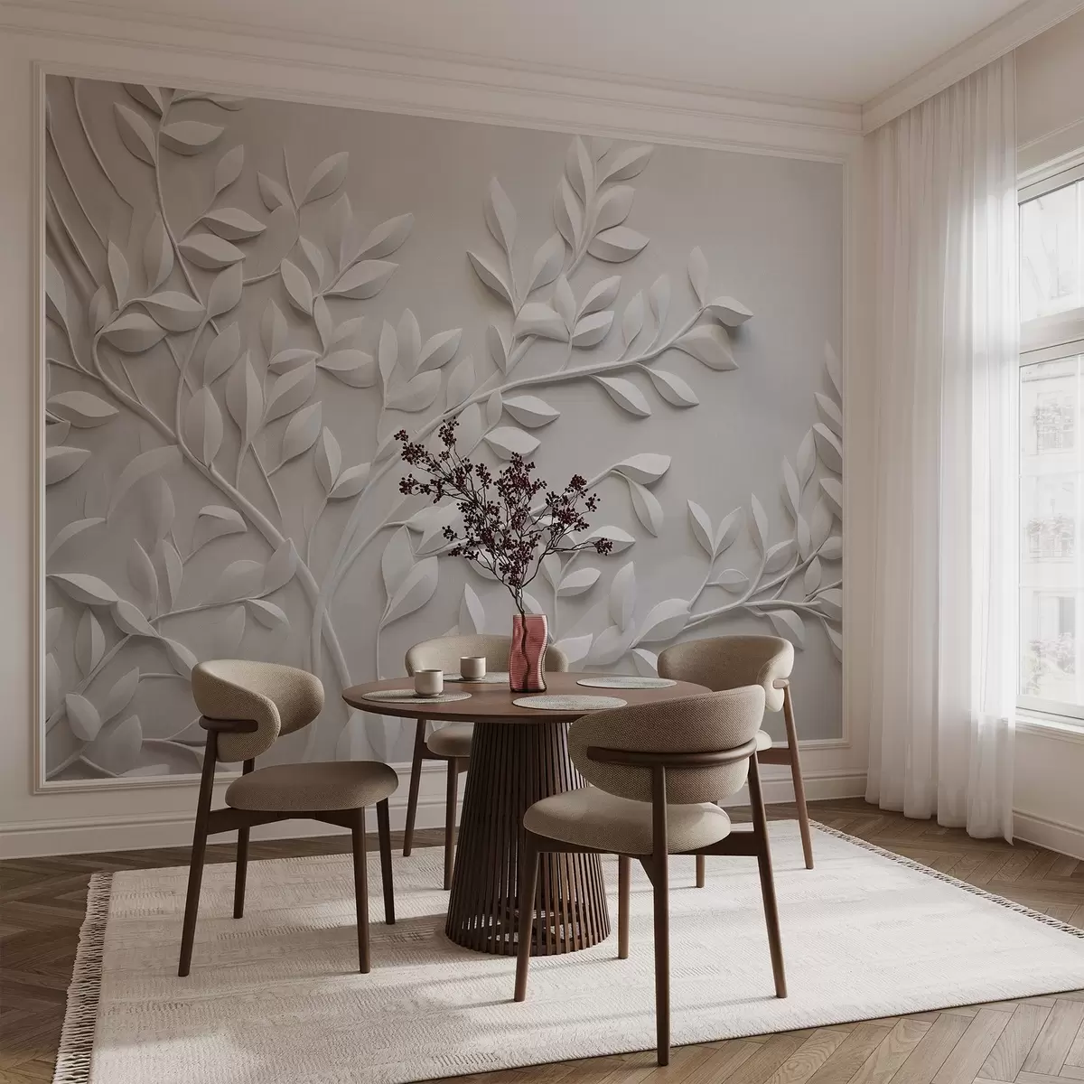 wall murals Монохроматска текстура природног рељефа w04329