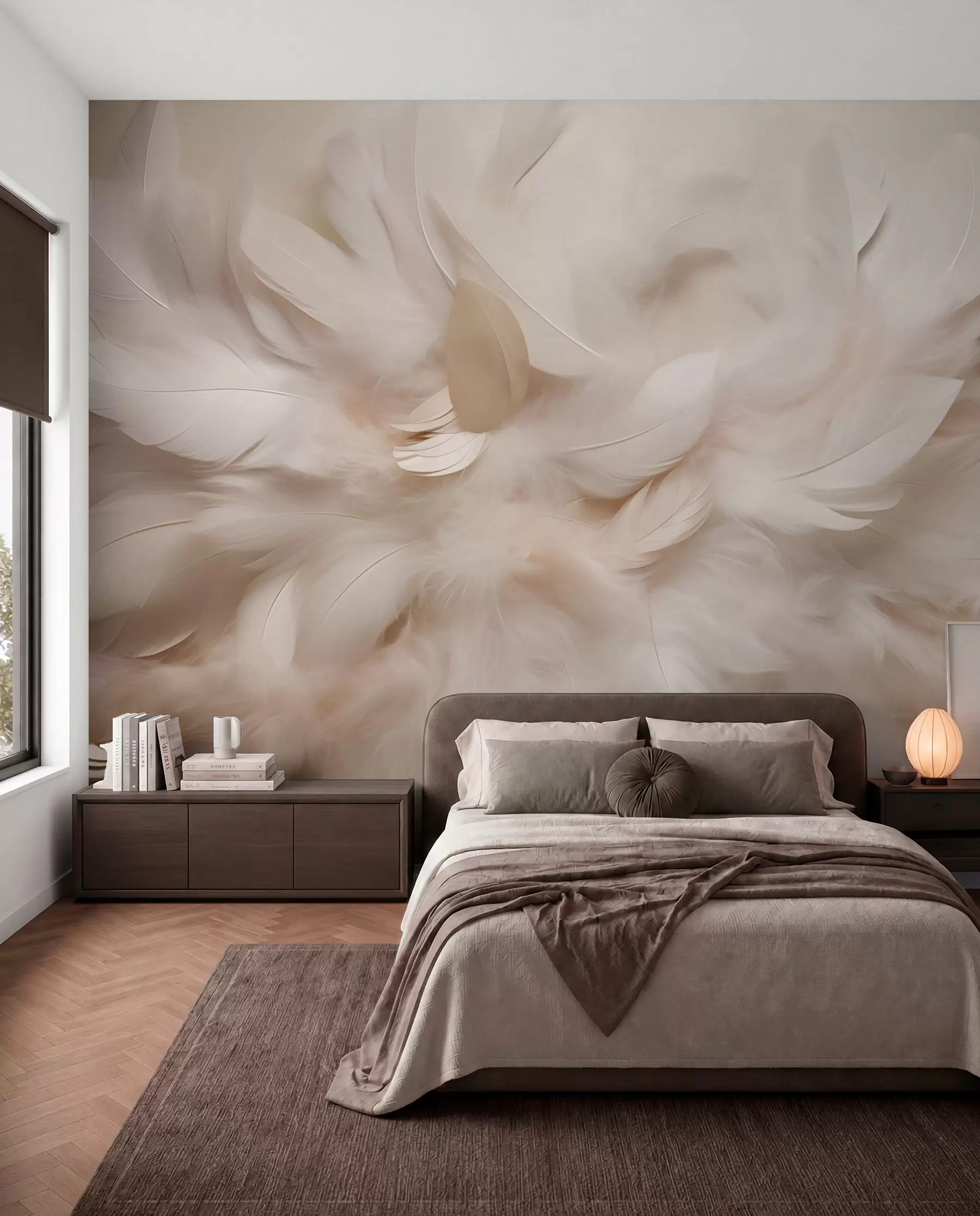 wall murals Perje boje slonovače izbliza w09274