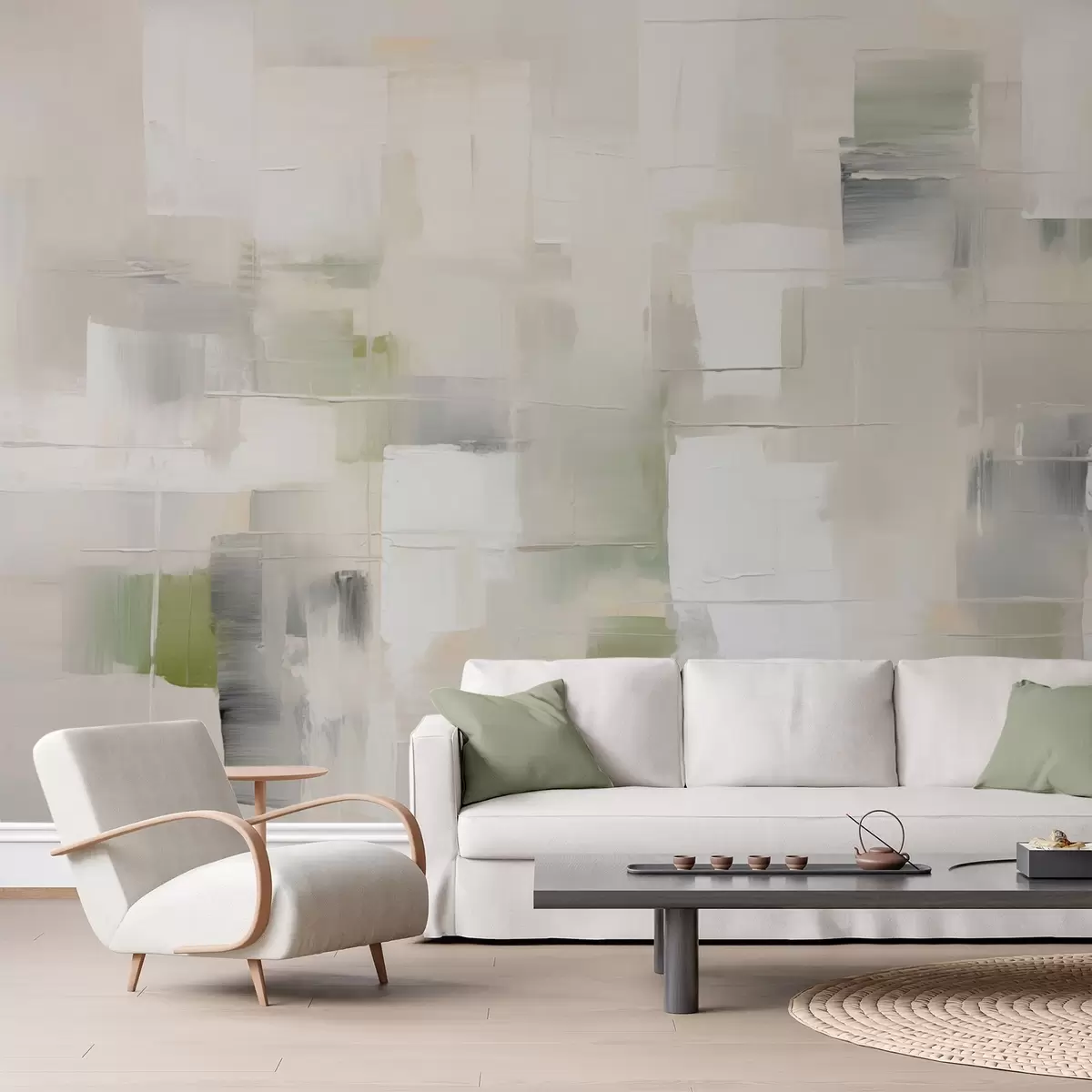 wall murals Апстрактна имитација потеза четкицом w04354