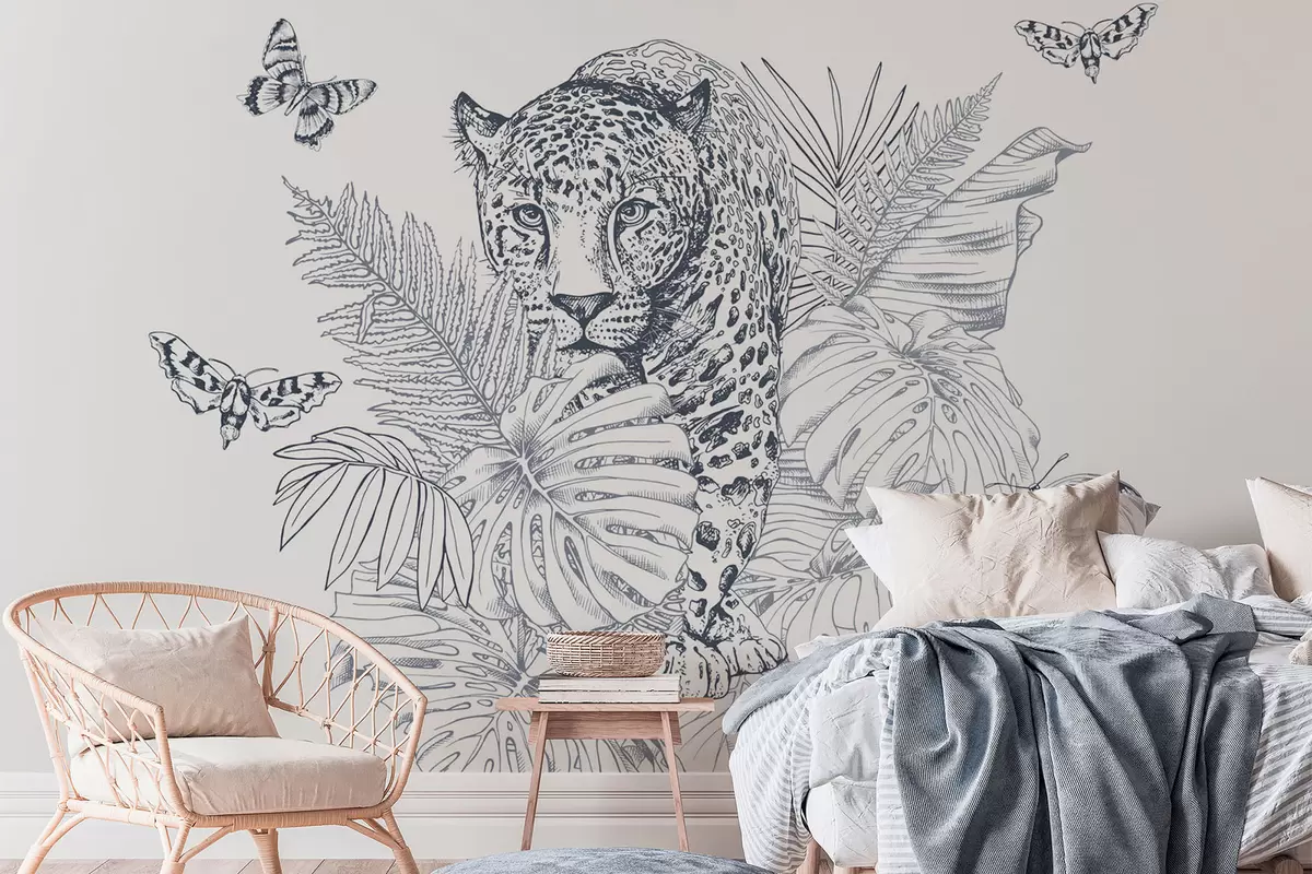 wall murals Леопард w04358