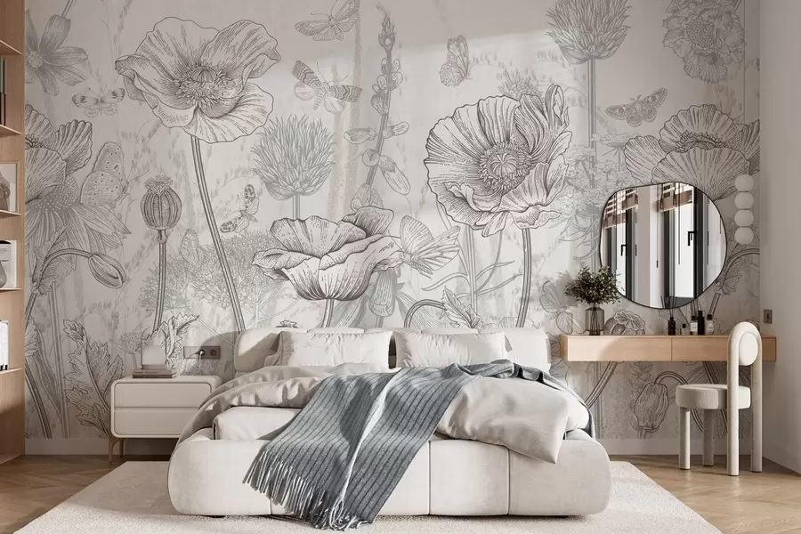 wall murals Дивље цвеће w04360v1