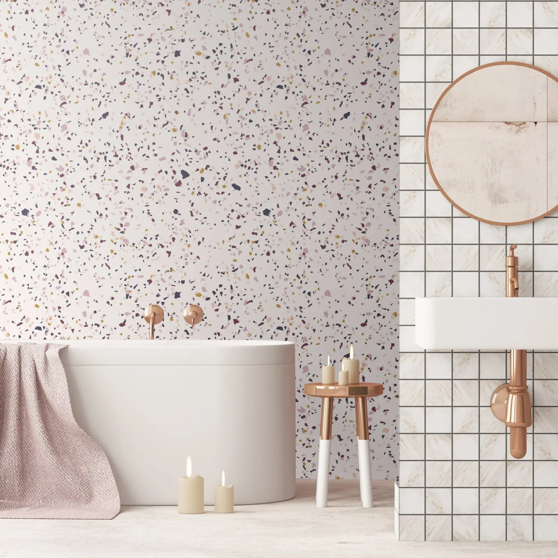 wall murals Ефекат мрвице у боји, Бохо Стиле u71766