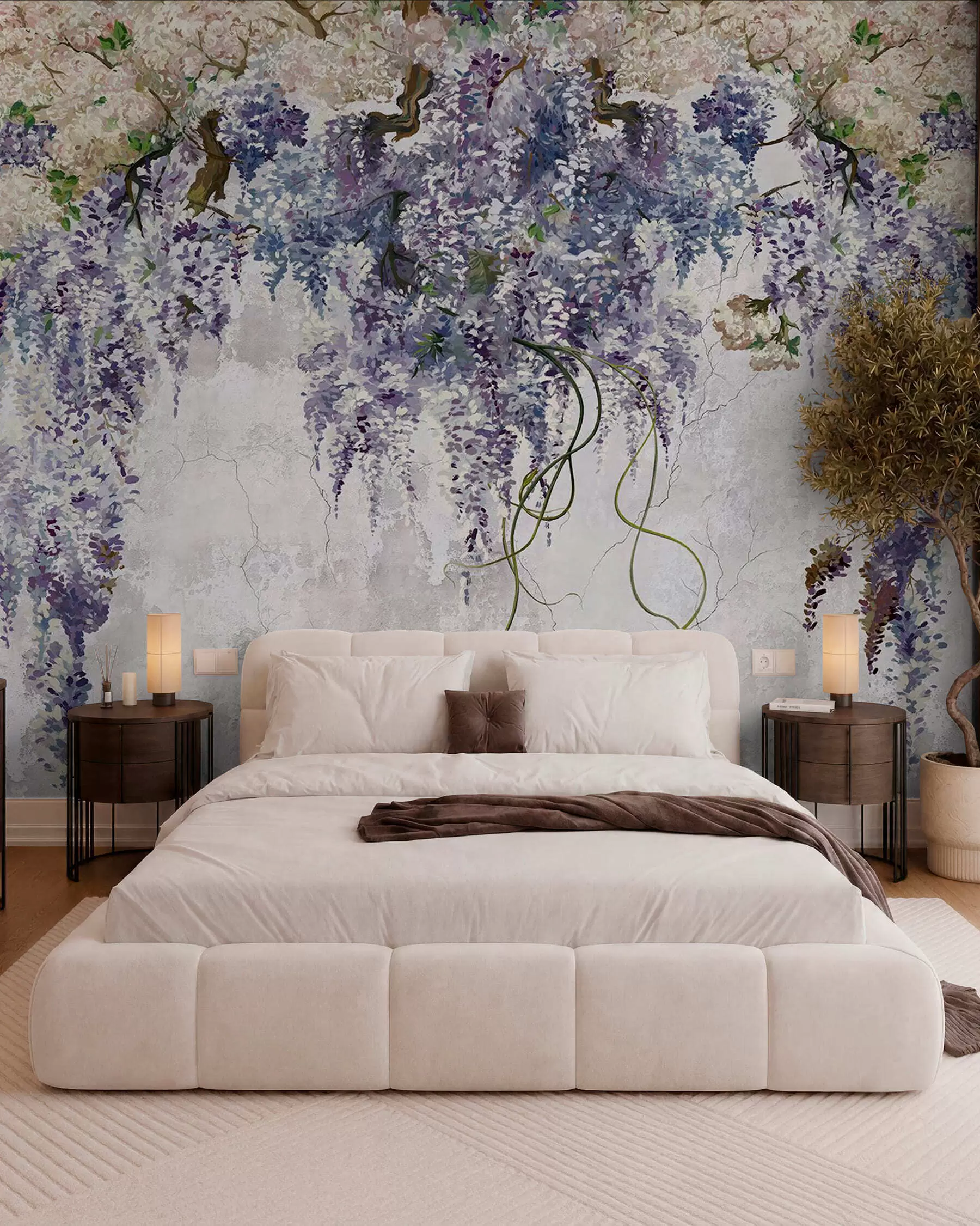 wall murals Glicinija na patini u71720