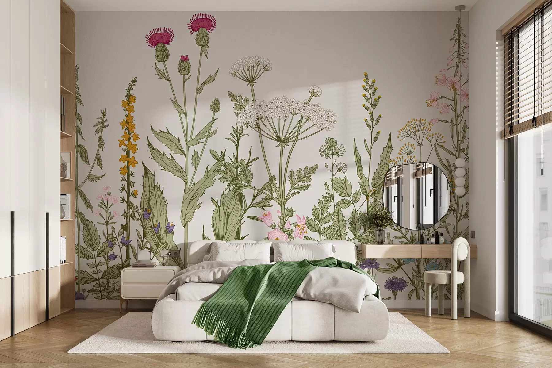 Тапете на зиду Бохо Стиле биљке u71743у Црној Гори – Uwalls wall murals Бохо Стиле биљке u71743