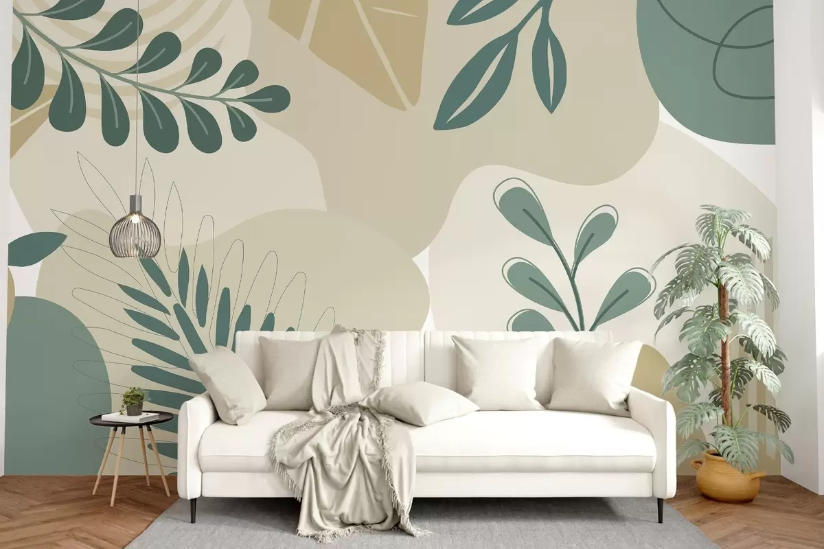 wall murals Апстракција, лишће w04366v2