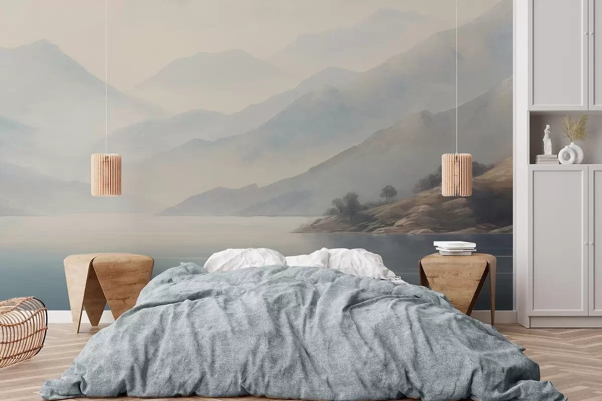 wall murals Планине поред језера w04382