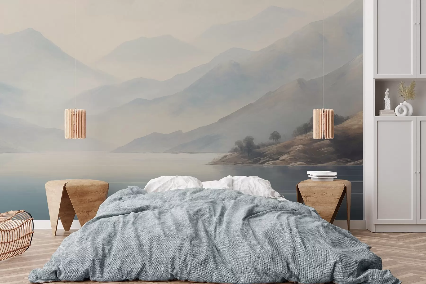 wall murals Планине поред језера w04382