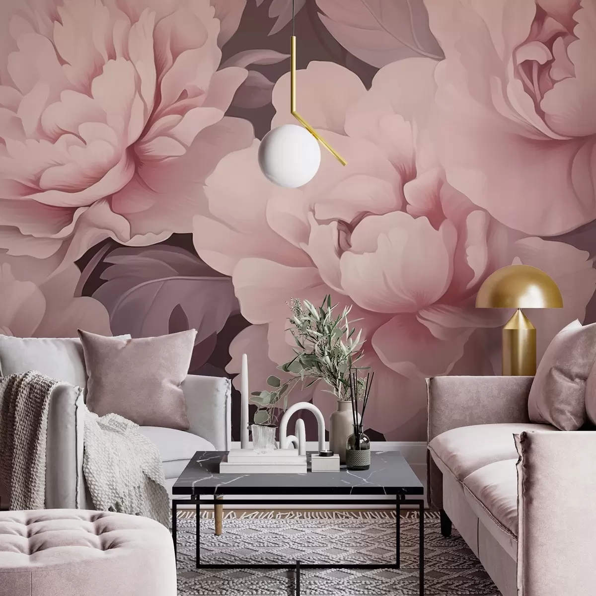 wall murals Пеониес w04375