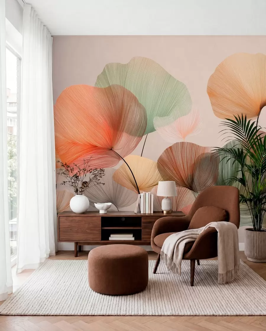 wall murals Ginko u jesenjim bojama w04305