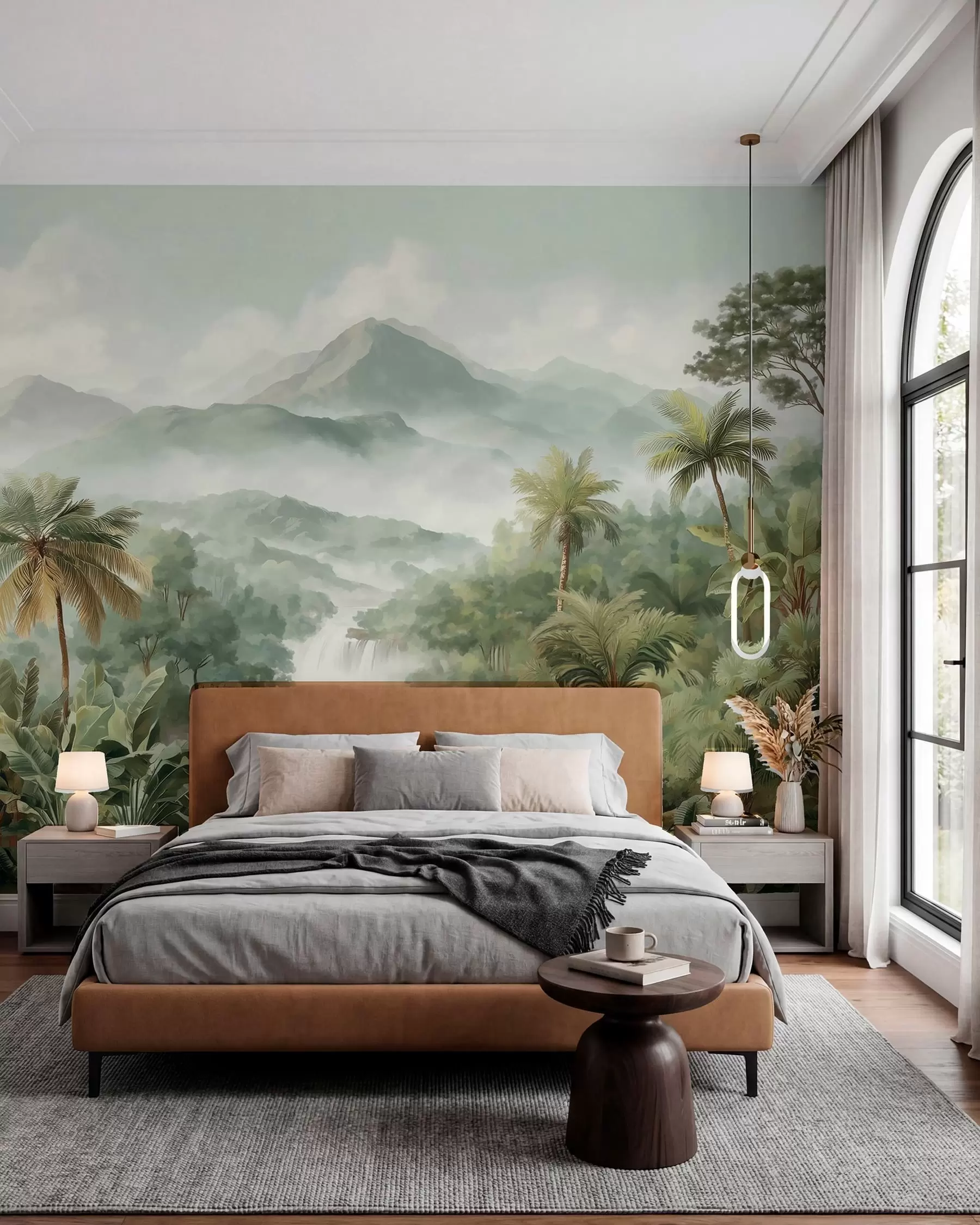 wall murals Vodopad u džungli w04306