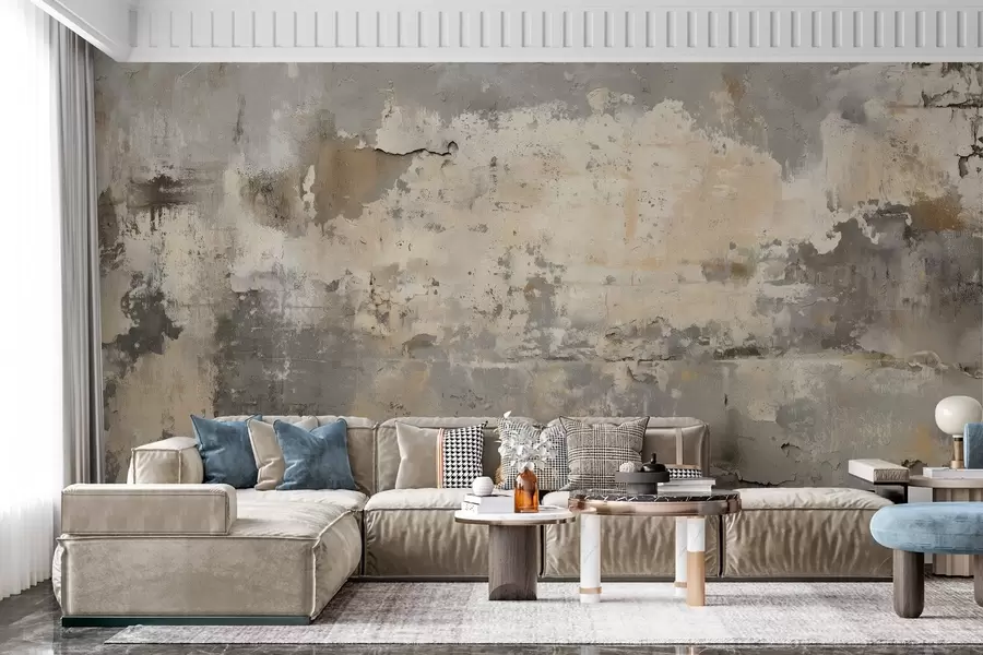 wall murals имитација текстурираног старог зида w04311