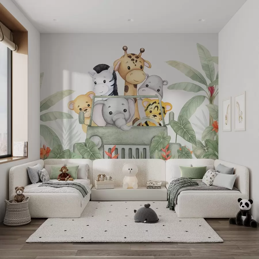 wall murals Слатке животиње у тропима w04413