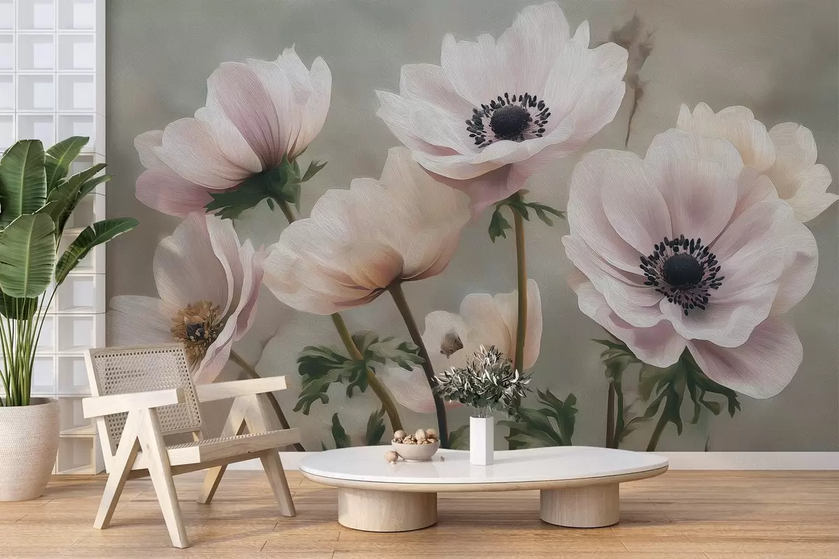wall murals Цвеће у пастелном стилу w04427
