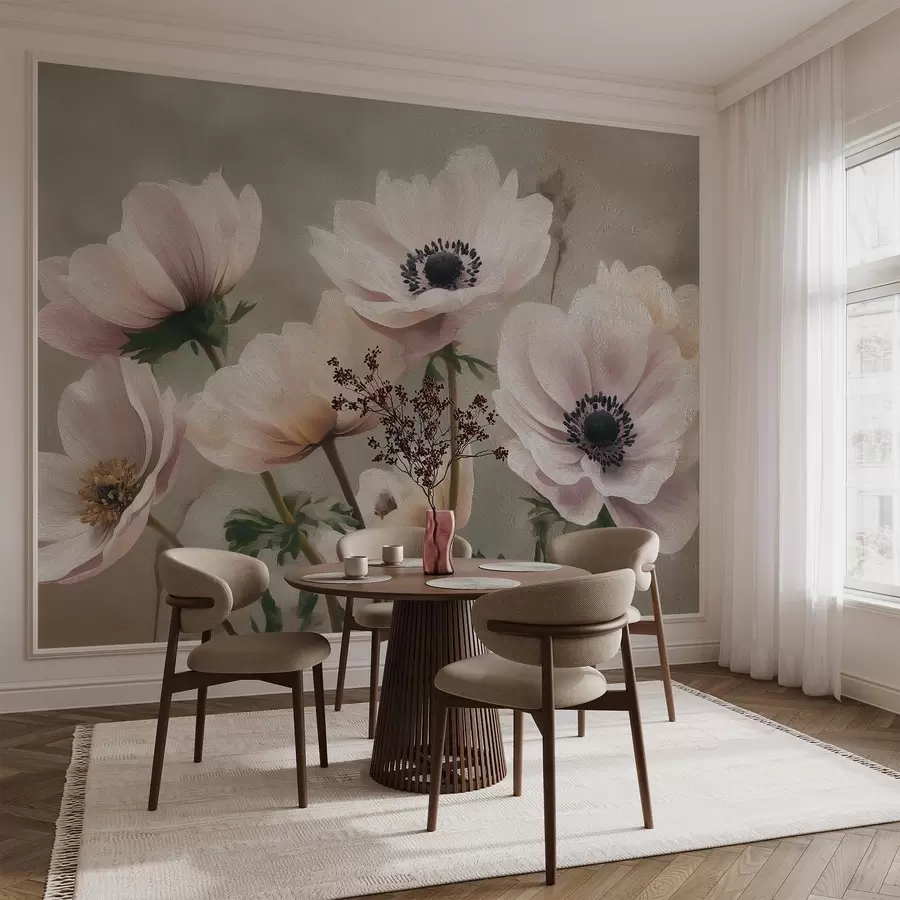 wall murals Цвеће у пастелном стилу w04427