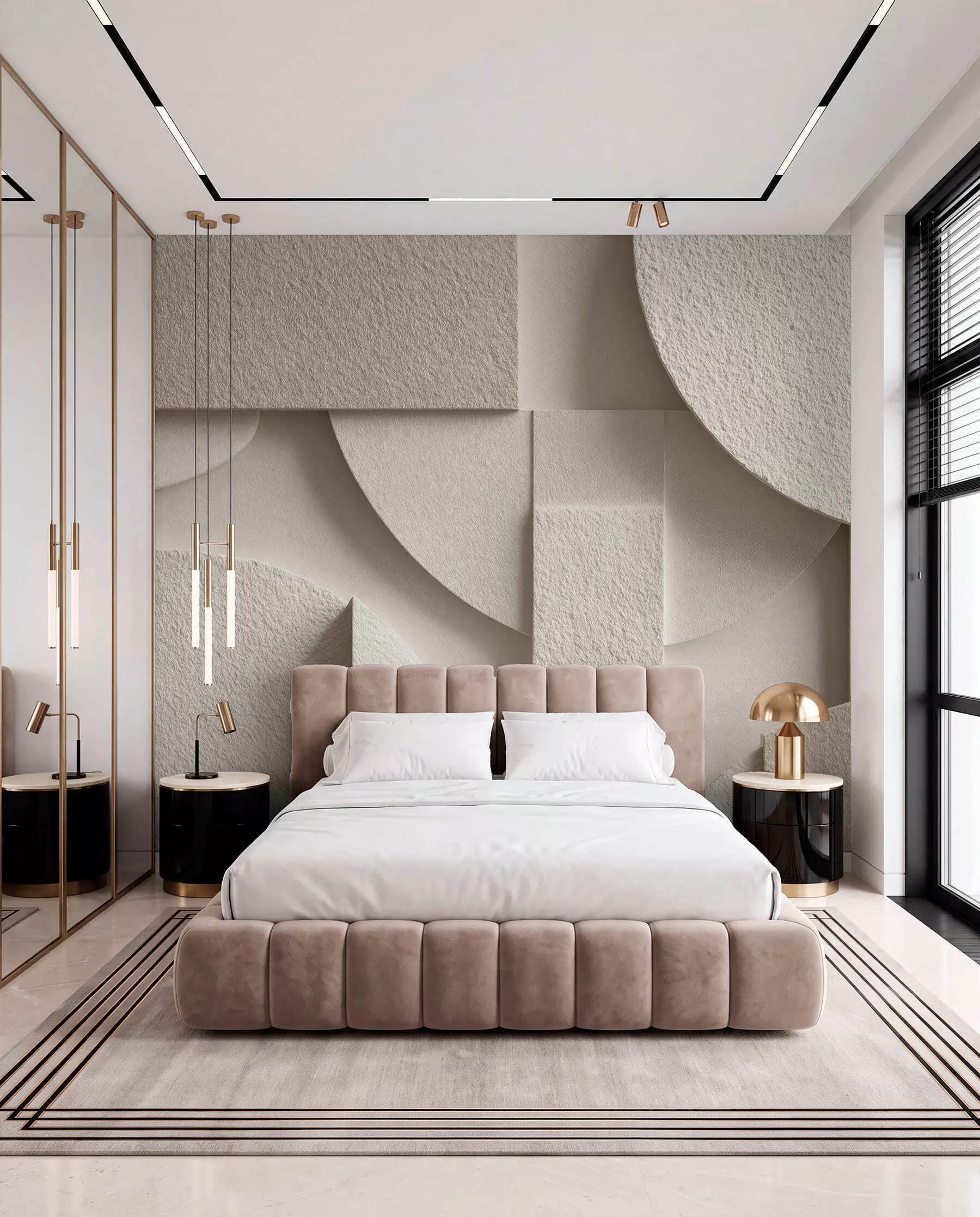 wall murals Obli oblici u boji pjeska w04395
