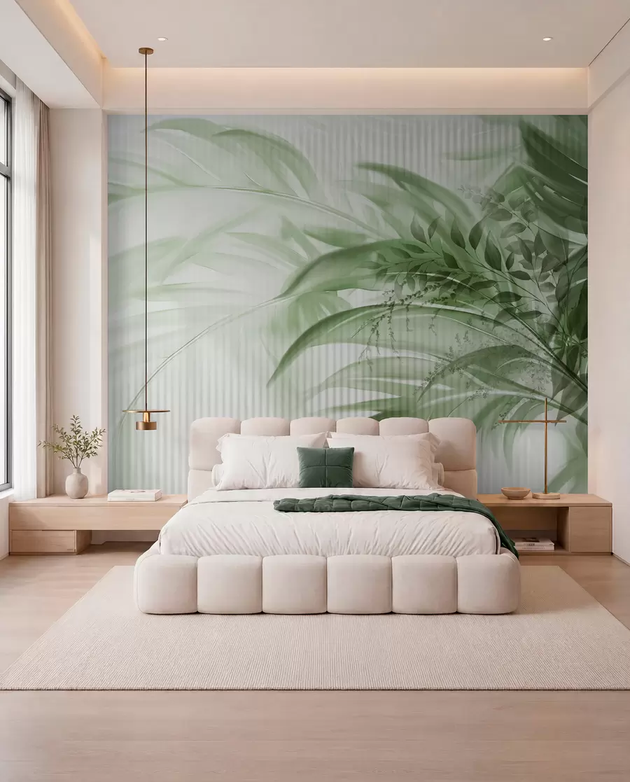 wall murals Palme na tankim linijama w09343