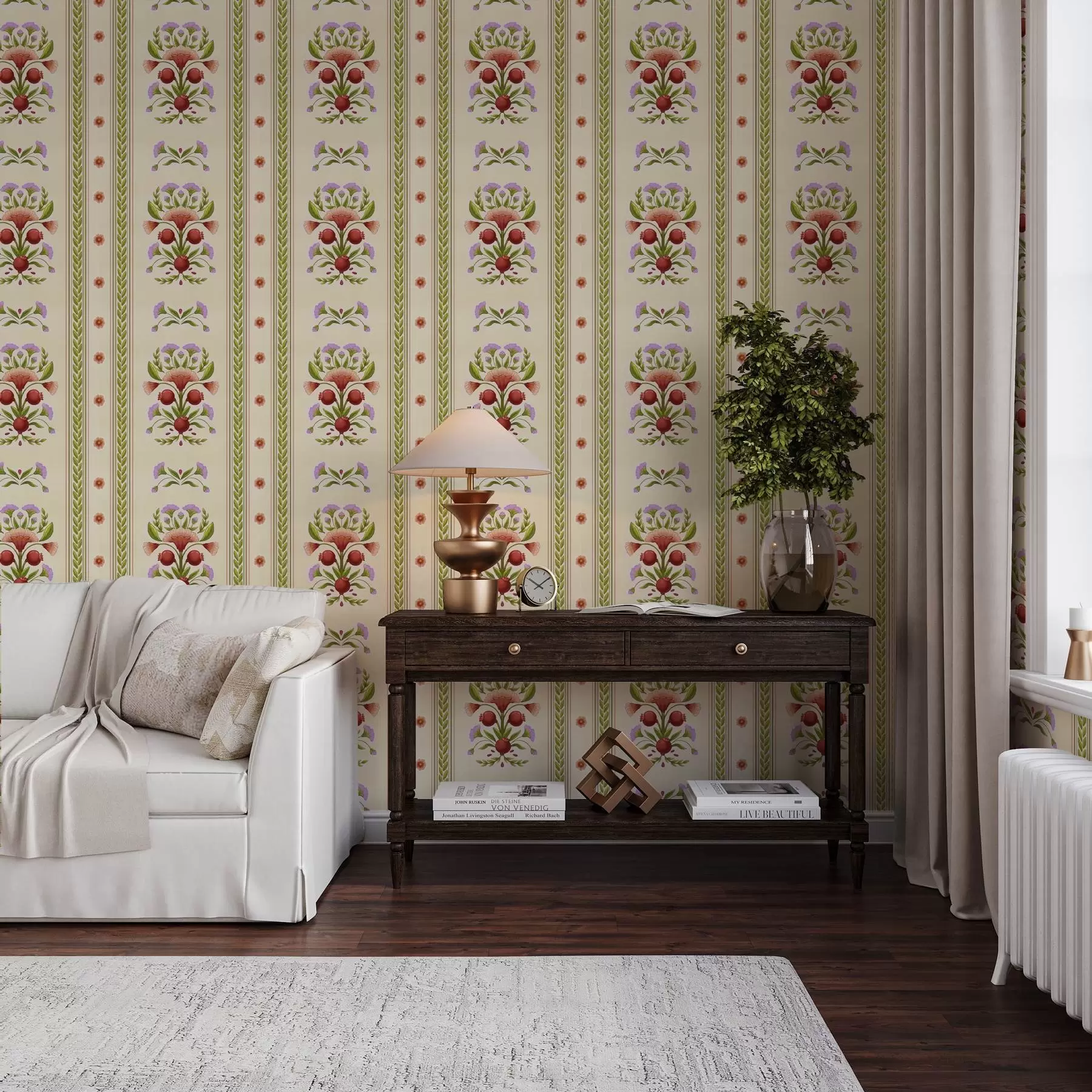wall murals Декоративни украс са наром и цвећем a00286