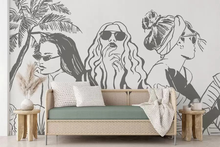 wall murals Девојке w04463v1