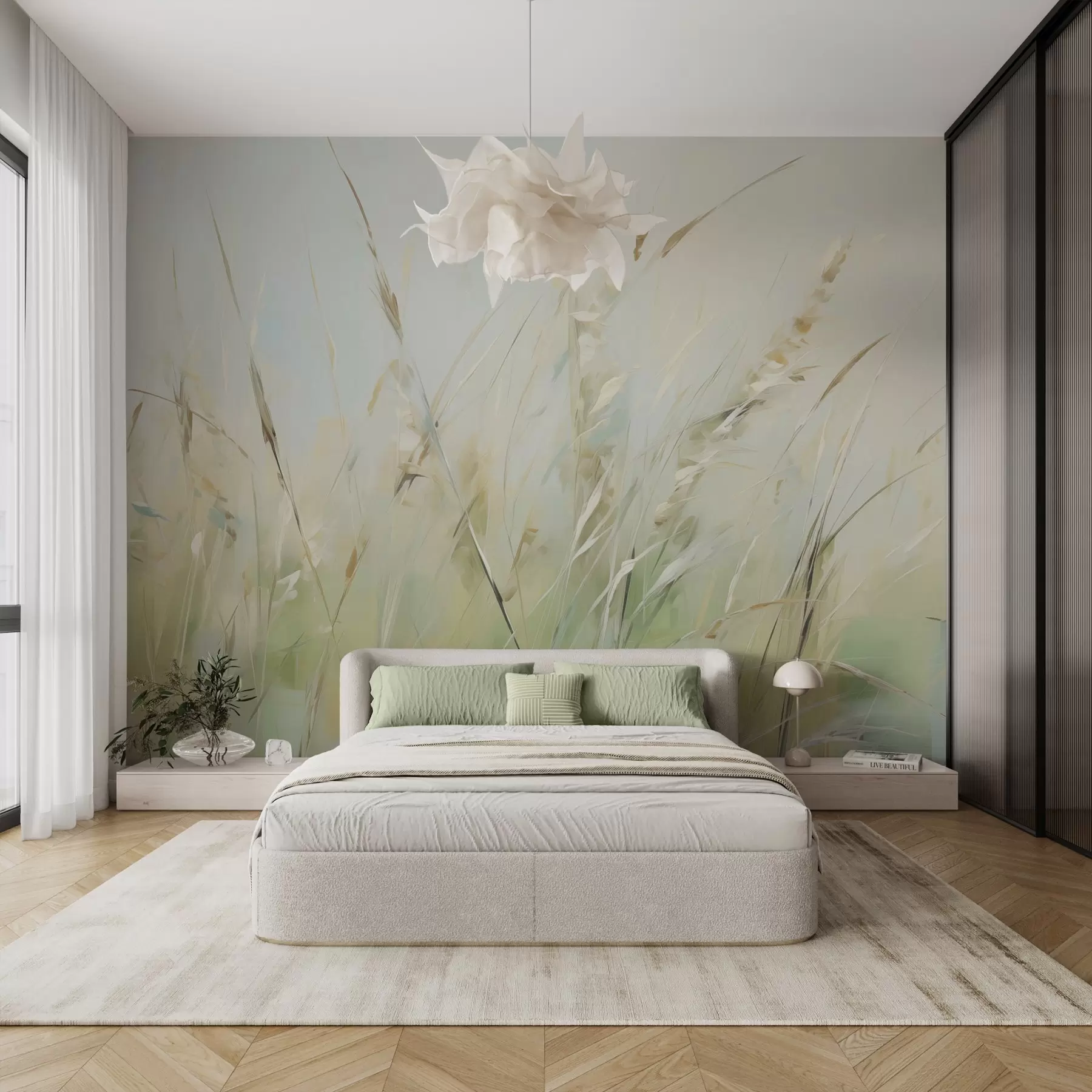wall murals Сликање имитацијом траве w04484
