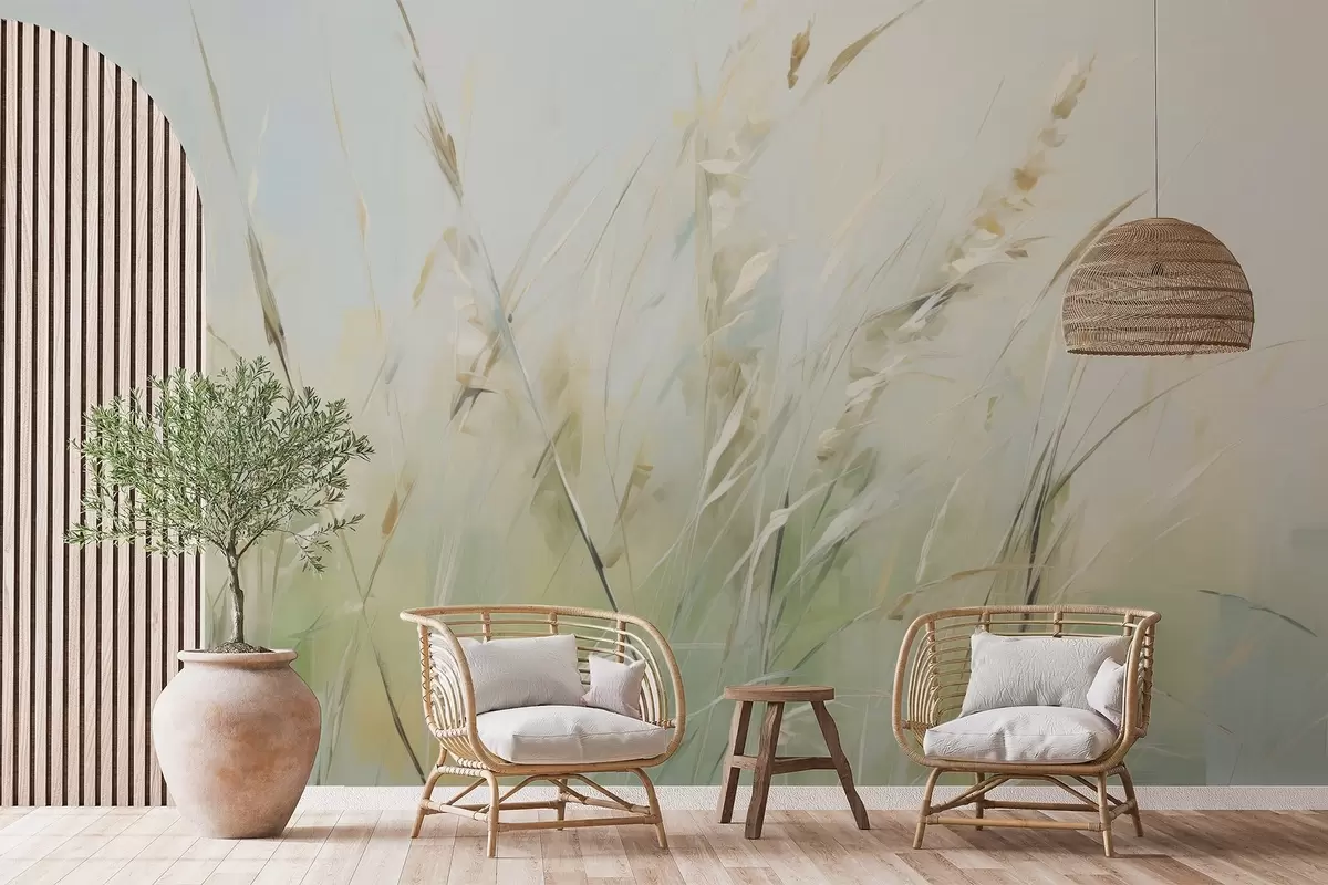 wall murals Сликање имитацијом траве w04484