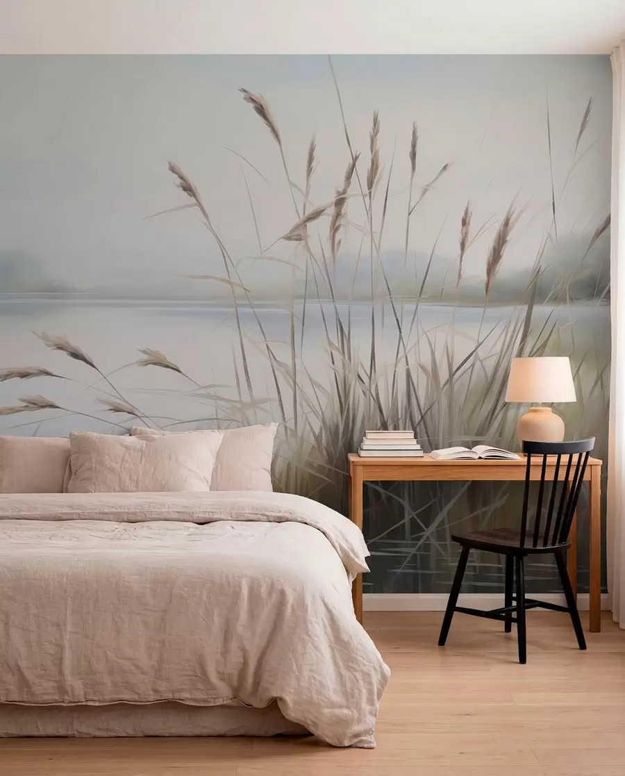 wall murals Trska uz jezero w04486