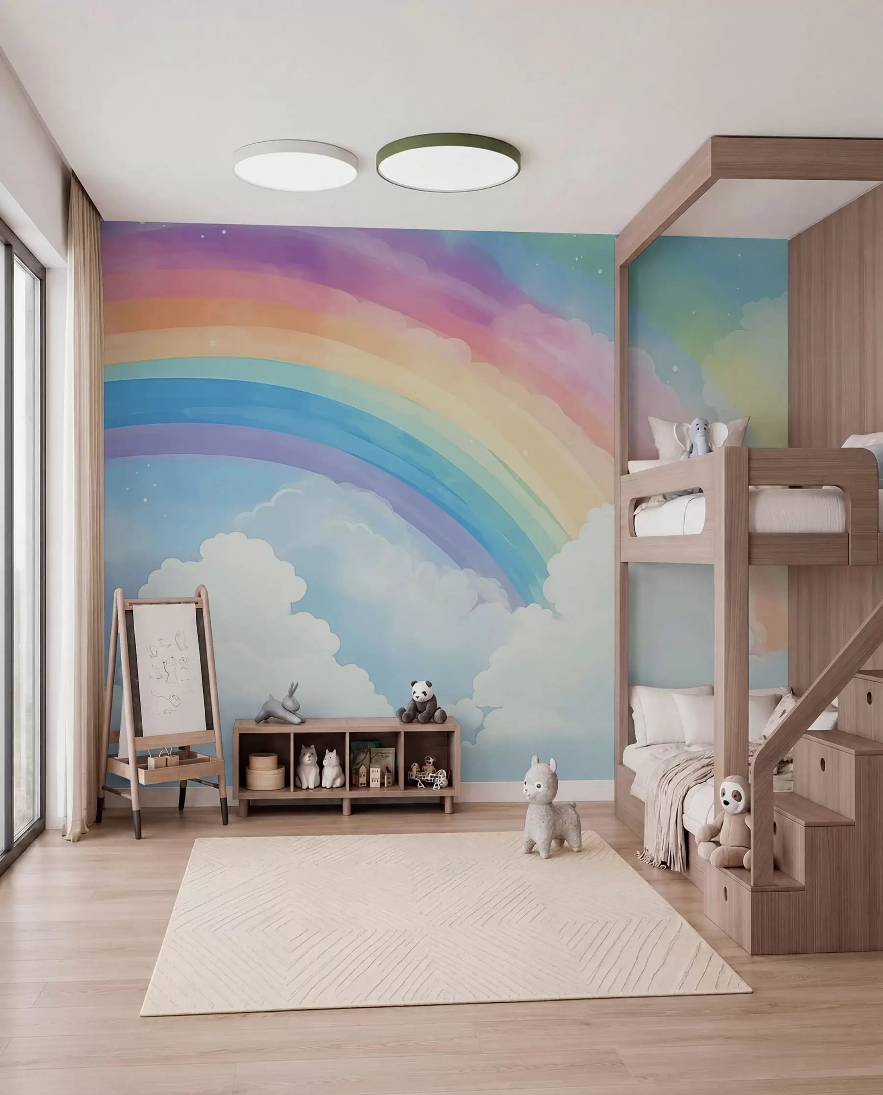 wall murals Duga iznad oblaka w04487