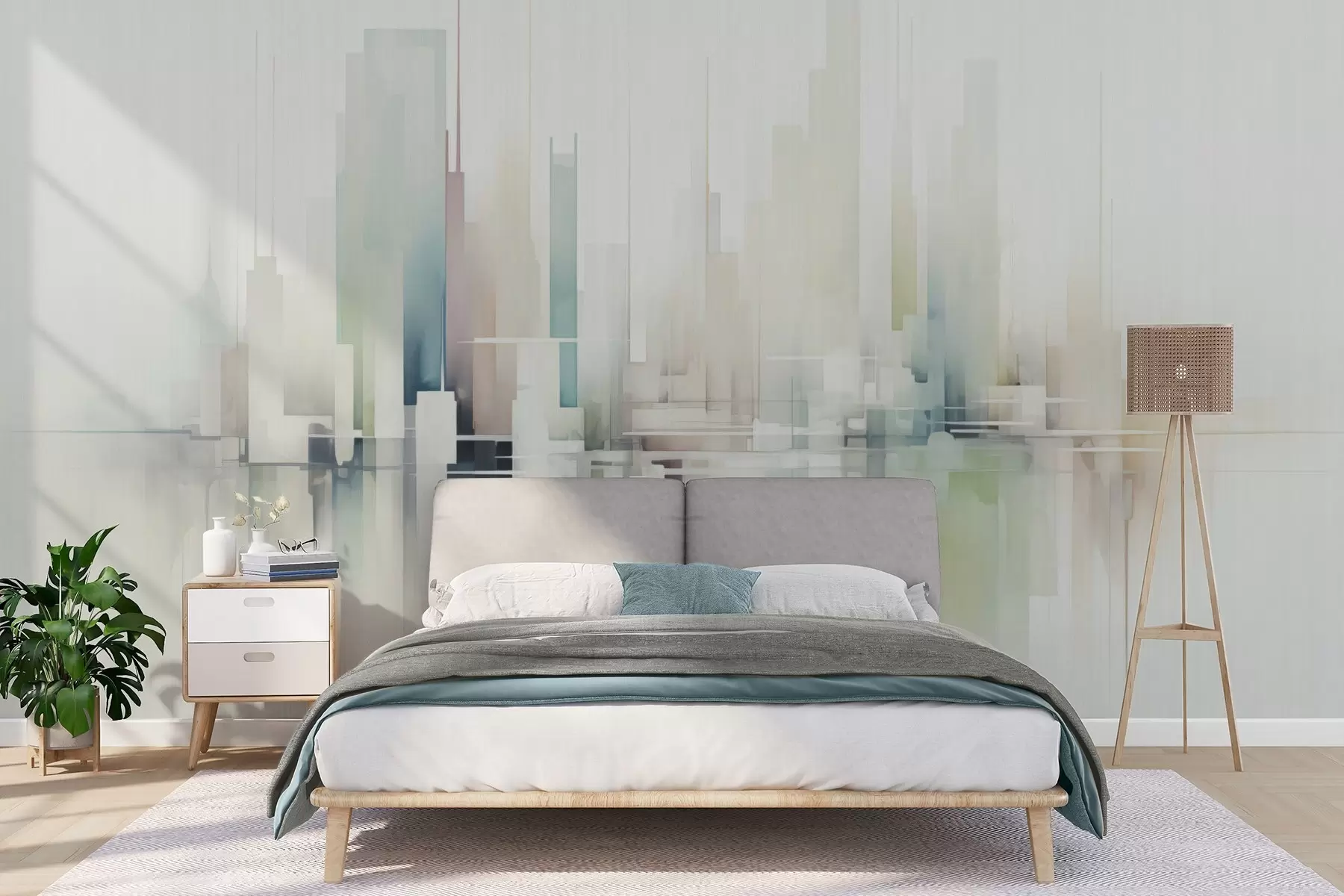 wall murals Апстрактни град w04488