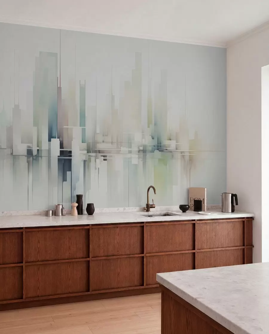 wall murals Апстрактни град w04488