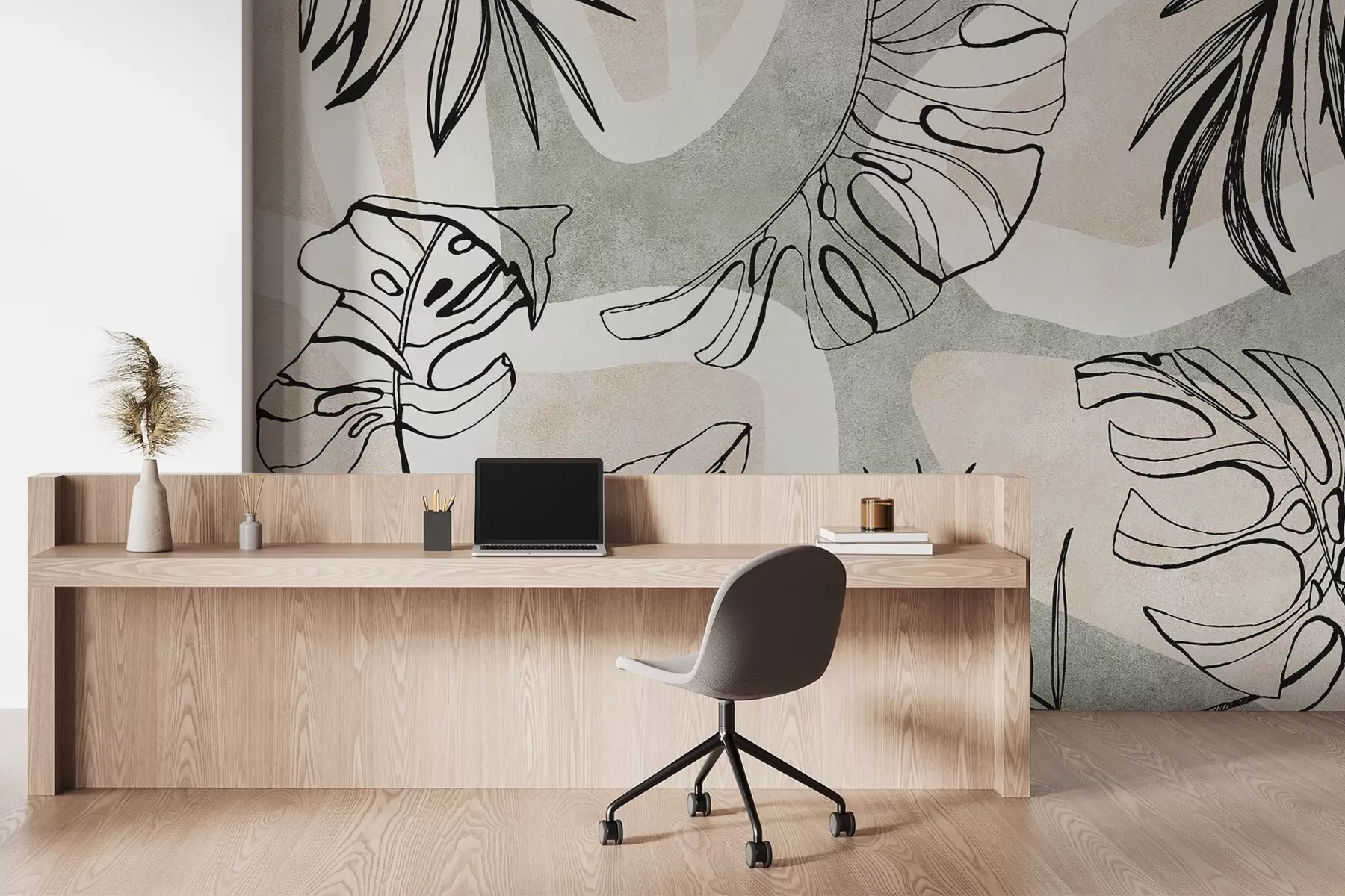 wall murals Апстракција са биљкама w04492