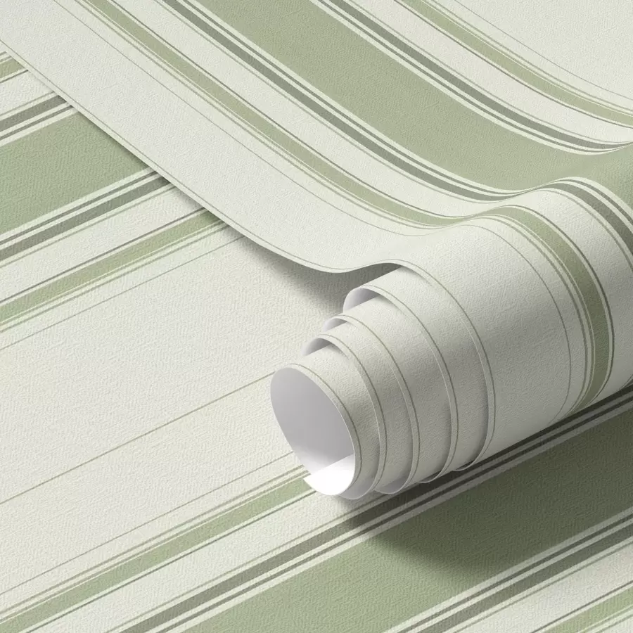 wall murals Светла позадина са тамнозеленим акцентним пругама a00562