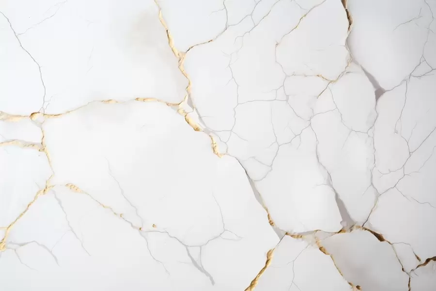 wall murals Имитација мермера са финим пукотинама и жутим жилама w09390