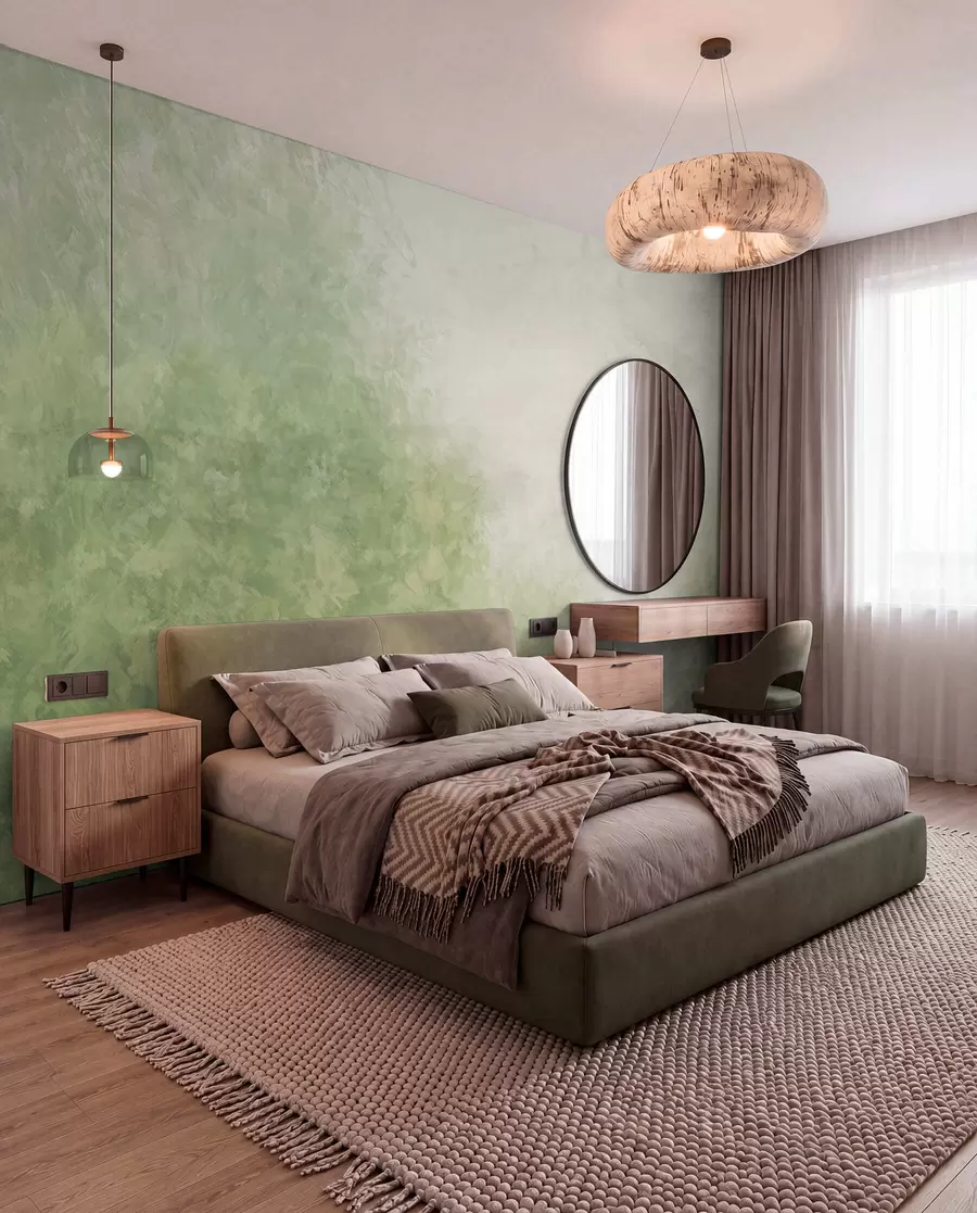 wall murals  Имитација лишћа на бетонском зиду w04468