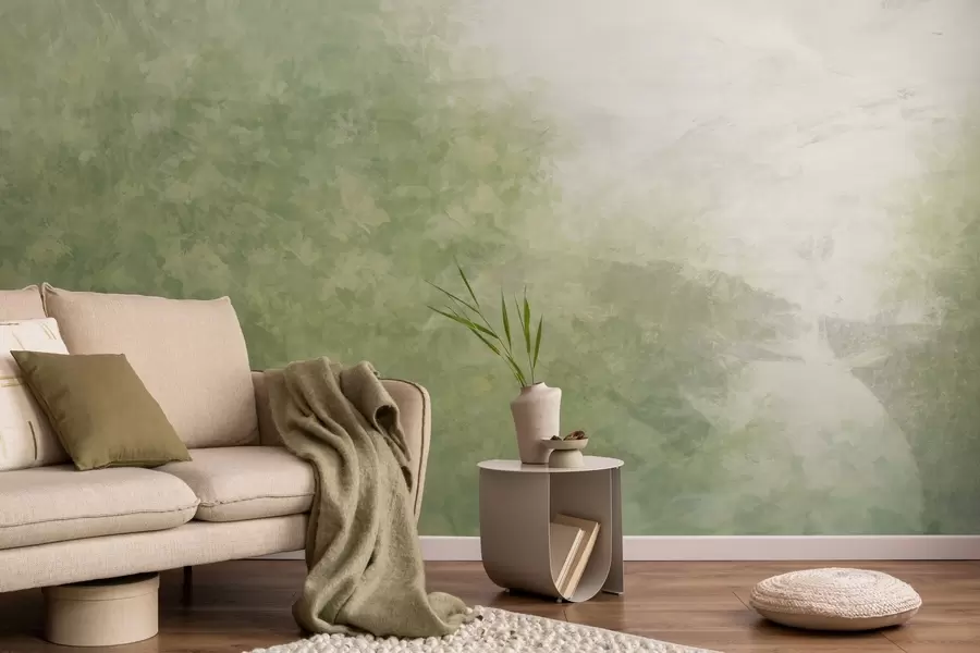 wall murals  Имитација лишћа на бетонском зиду w04468