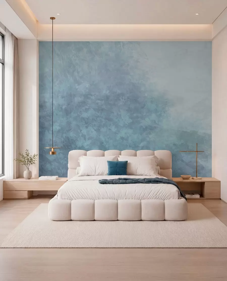 wall murals  Имитација лишћа на бетонском зиду w04468v1