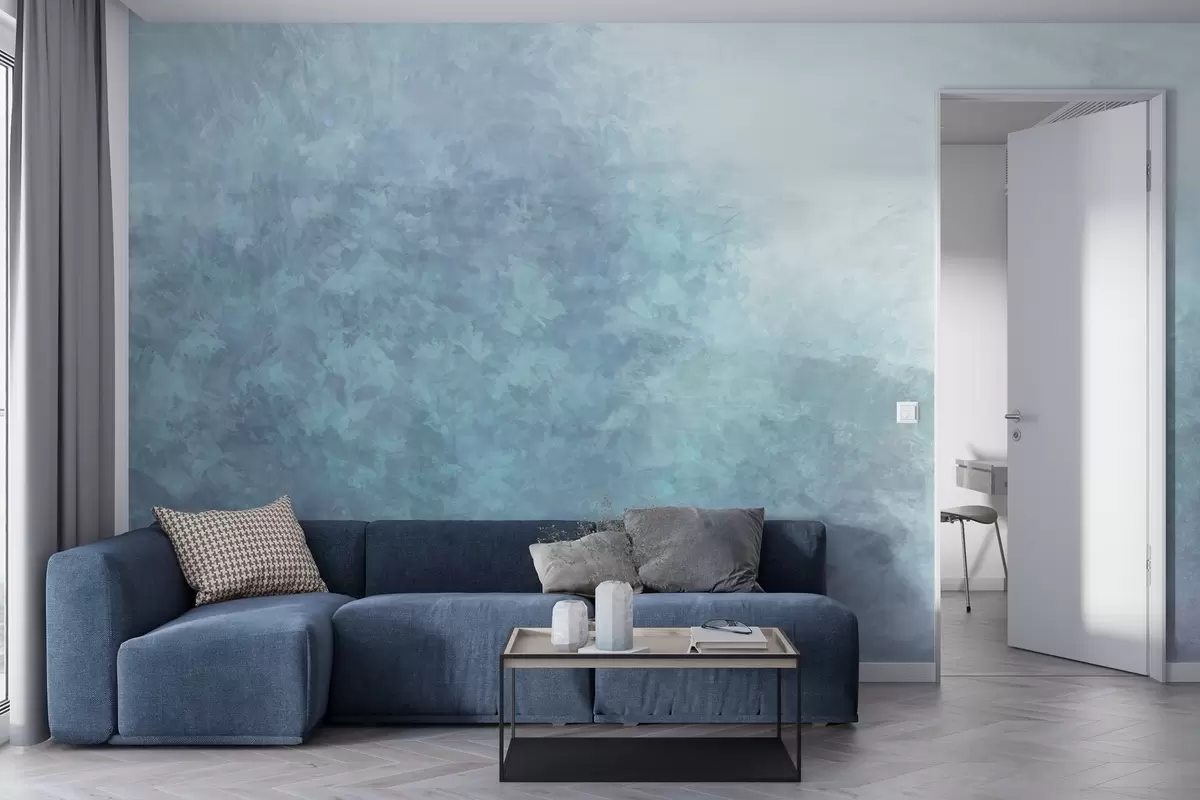 wall murals  Имитација лишћа на бетонском зиду w04468v1