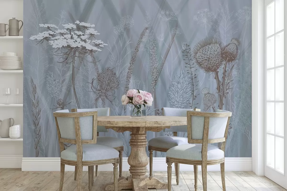 wall murals Траве и хербаријум w04473v1