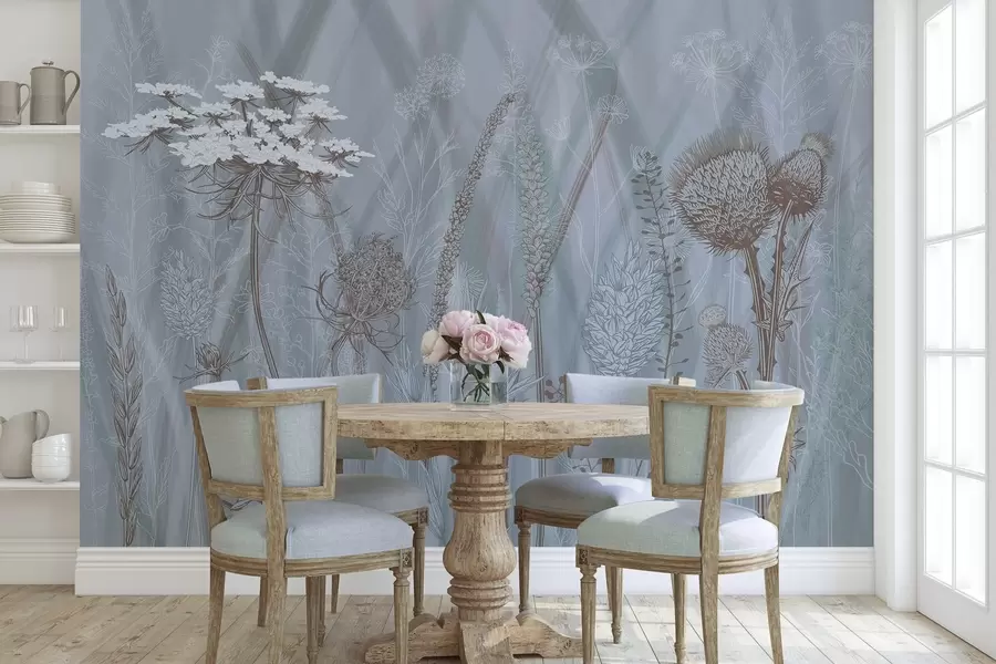 wall murals Траве и хербаријум w04473v1