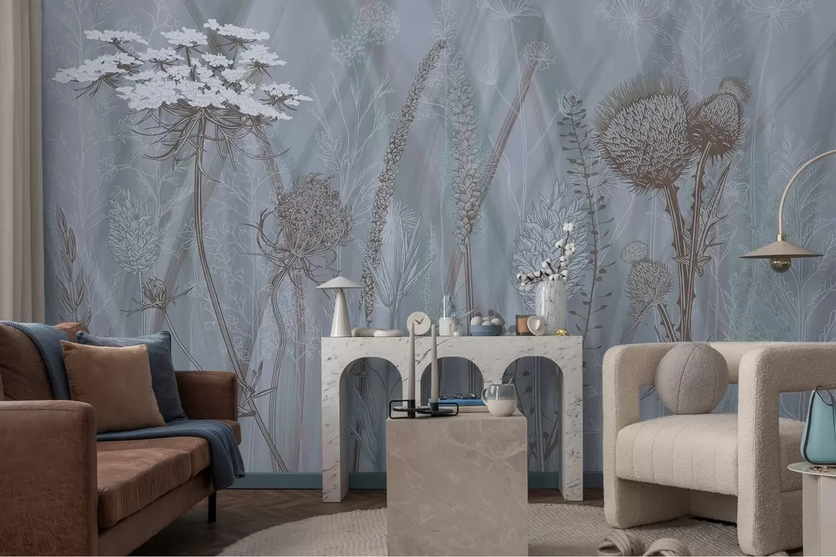 wall murals Траве и хербаријум w04473v1