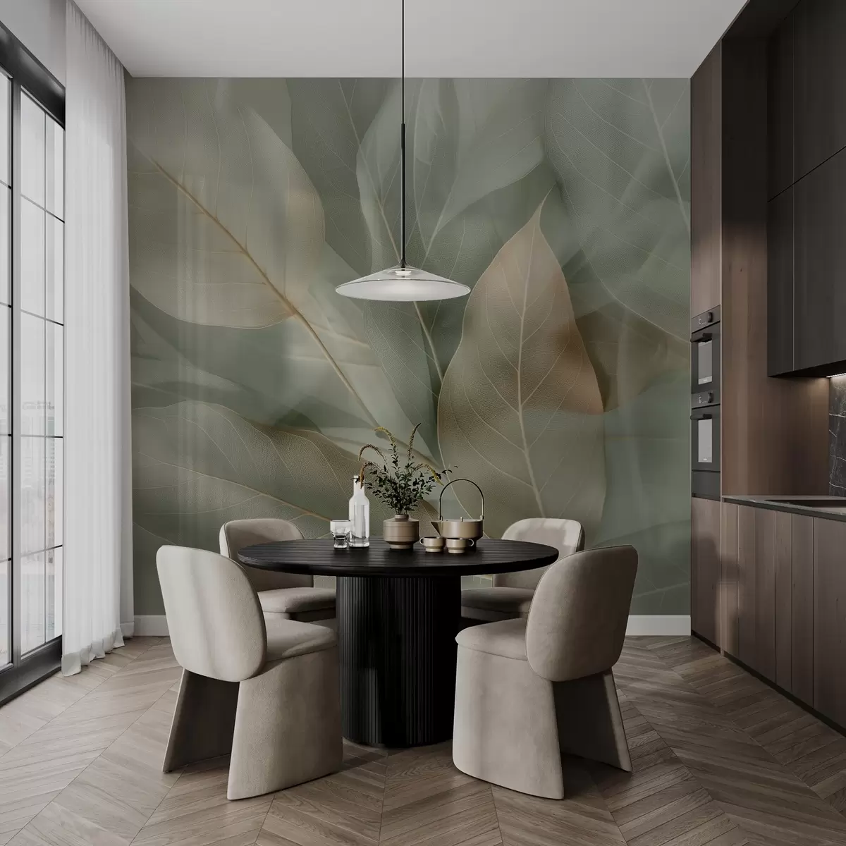 wall murals Нежни листови w04511