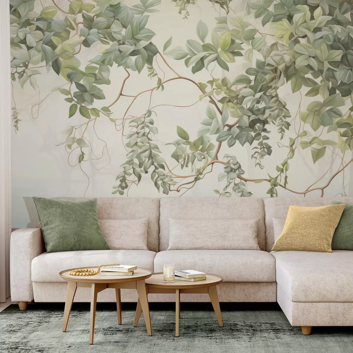 wall murals Лишће на гранама дрвећа w04528